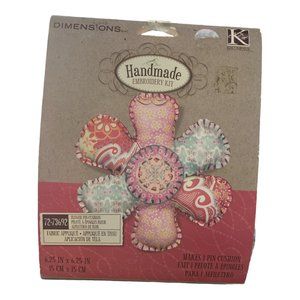 DIMENSIONS Handmade Embroidery Kit Flower Boho Applique Add to Jean Jacket
